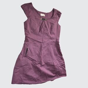 Anthropologie Cap Sleeve Midi Dress Moulinette Soeurs Women's Med in Purple